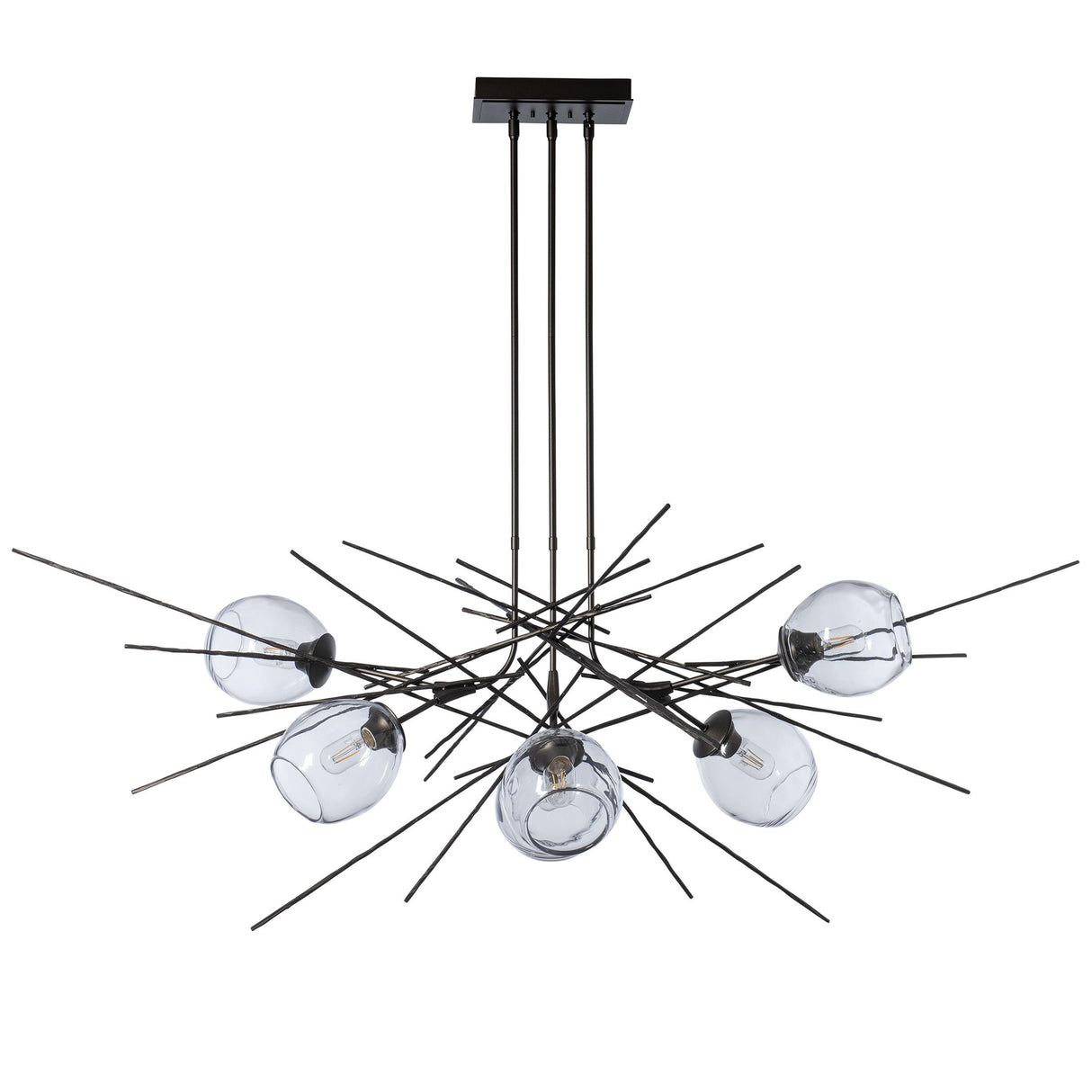 Hubbardton Forge 2018 Oil Rubbed Bronze Clear Glass (ZM) Multi Griffin Pendant