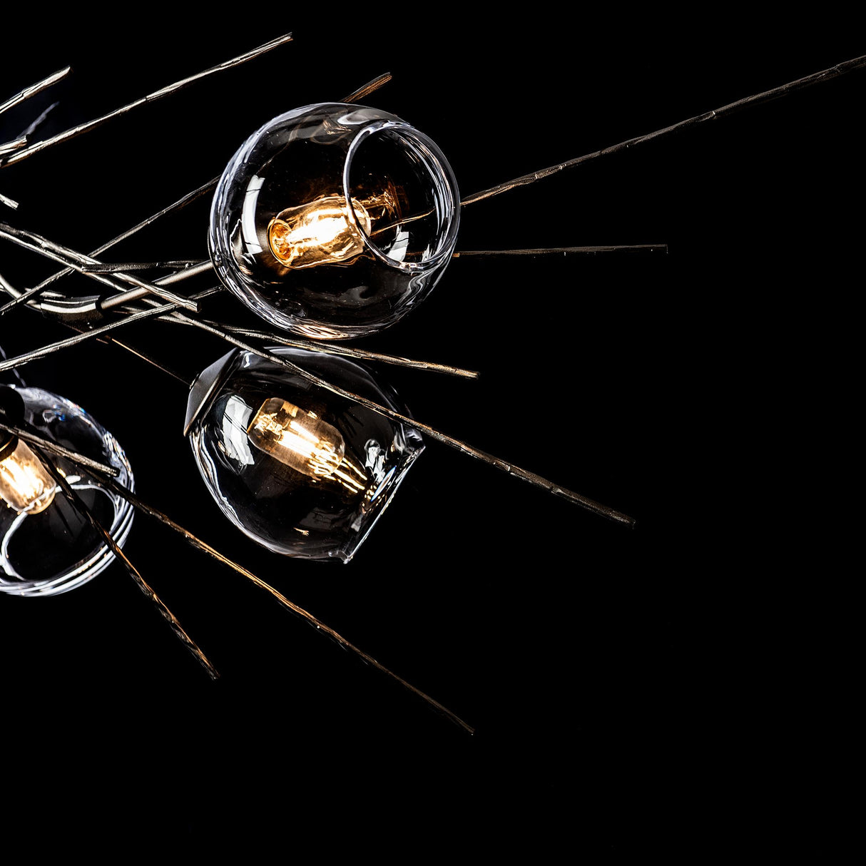 Hubbardton Forge 2018 Oil Rubbed Bronze Clear Glass (ZM) Multi Griffin Pendant