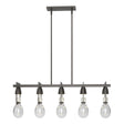Hubbardton Forge 2018 Dark Smoke Clear Glass (ZM) Multi Apothecary Pendant