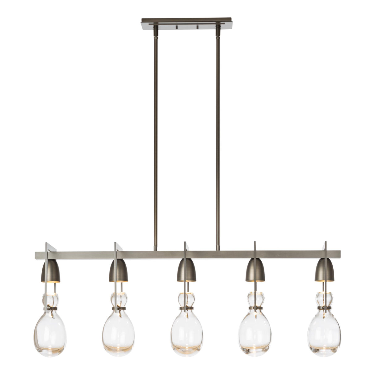 Hubbardton Forge 2018 Dark Smoke Clear Glass (ZM) Multi Apothecary Pendant