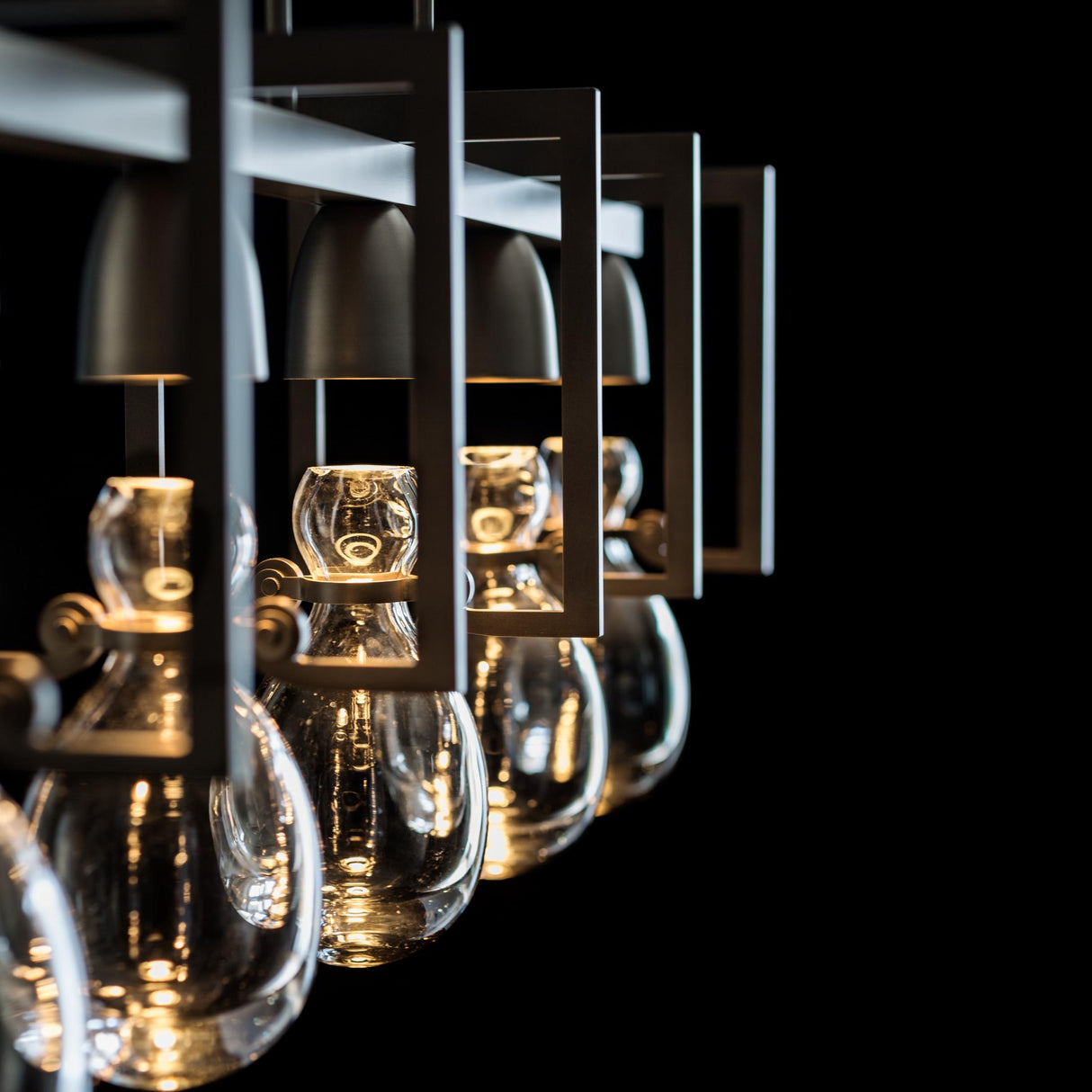 Hubbardton Forge 2018 Dark Smoke Clear Glass (ZM) Multi Apothecary Pendant