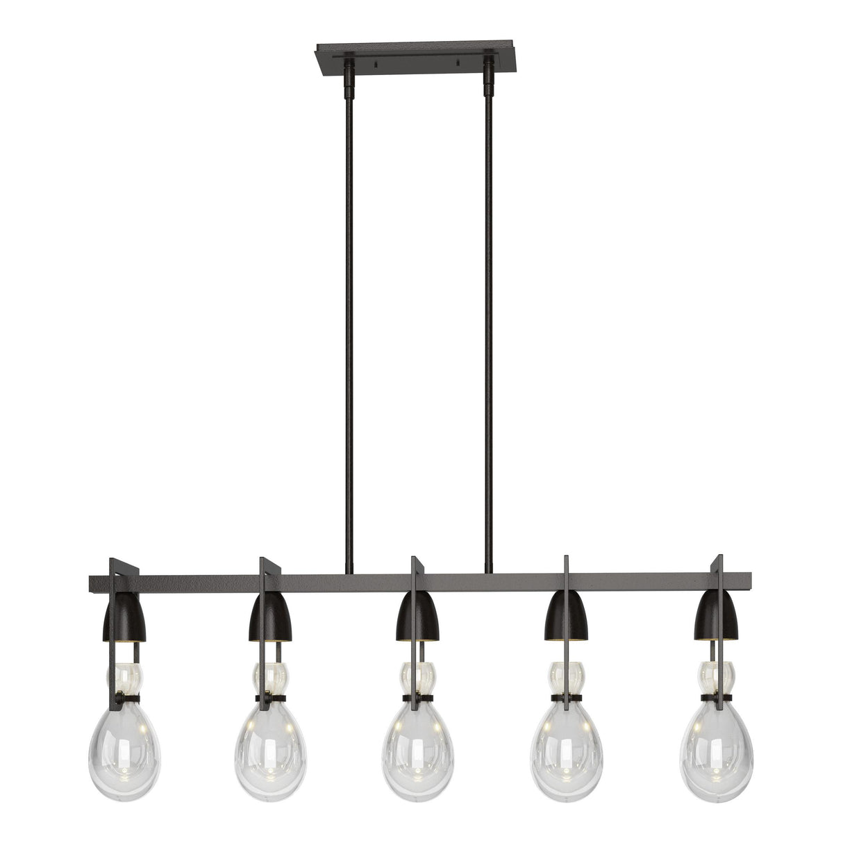 Hubbardton Forge 2018 Oil Rubbed Bronze Clear Glass (ZM) Multi Apothecary Pendant