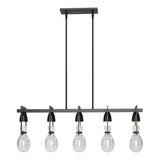 Hubbardton Forge 2018 Oil Rubbed Bronze Clear Glass (ZM) Multi Apothecary Pendant