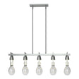 Hubbardton Forge 2018 Vintage Platinum Clear Glass (ZM) Multi Apothecary Pendant