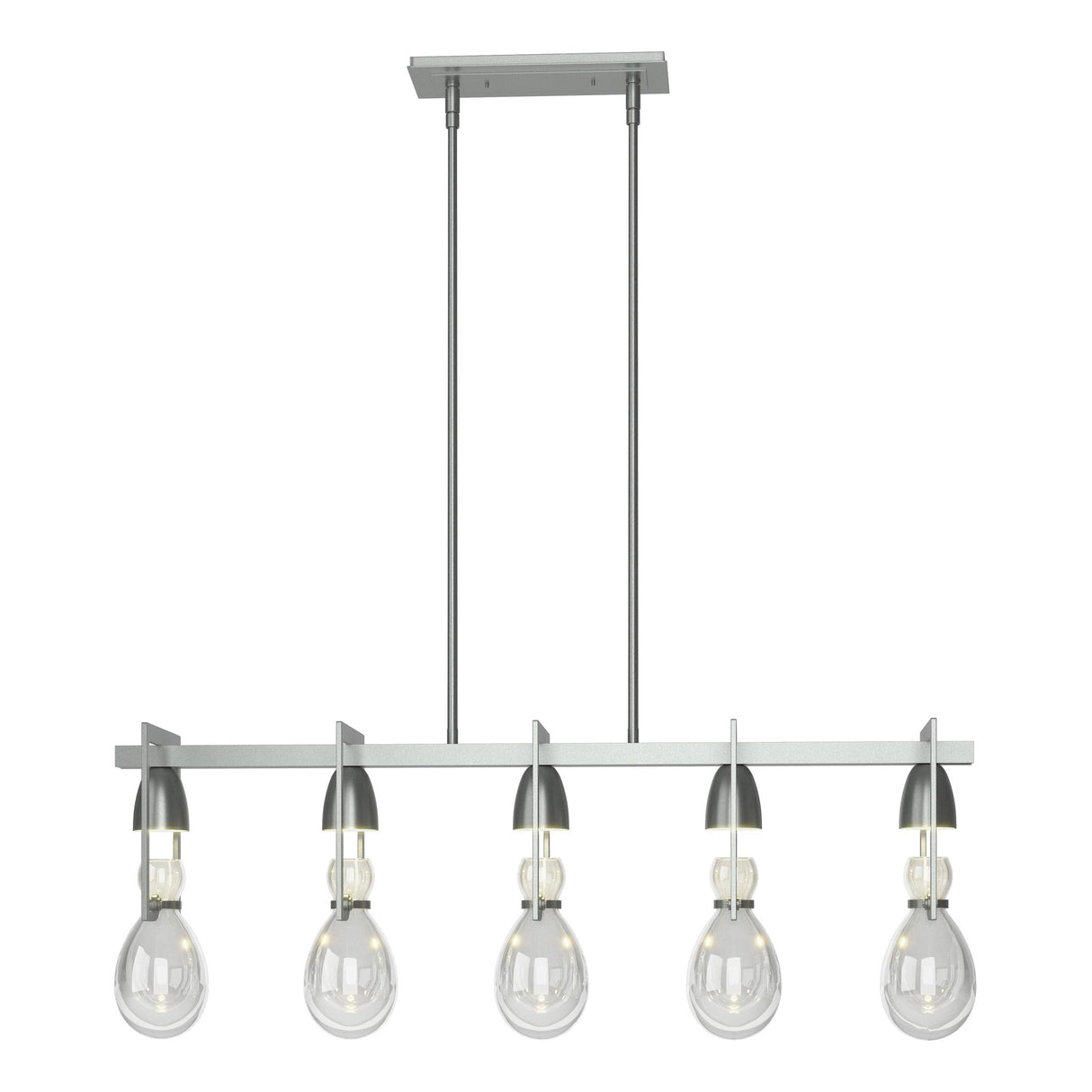 Hubbardton Forge 2018 Vintage Platinum Clear Glass (ZM) Multi Apothecary Pendant