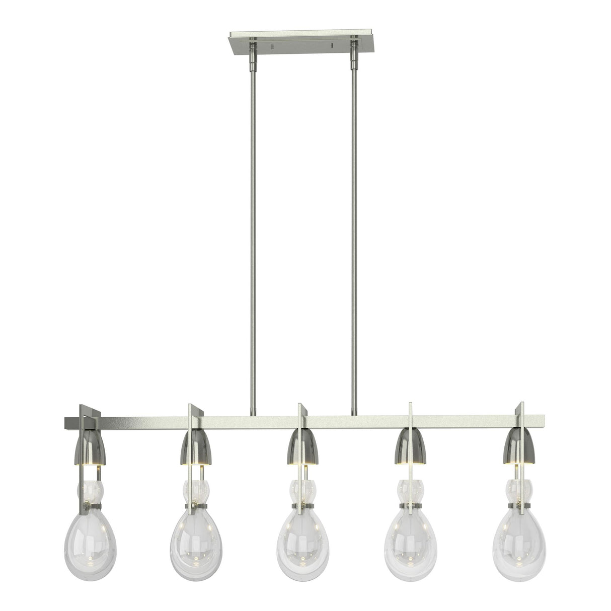 Hubbardton Forge 2018 Sterling Clear Glass (ZM) Multi Apothecary Pendant