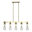 Hubbardton Forge 2018 Modern Brass Clear Glass (ZM) Multi Apothecary Pendant