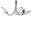 Hubbardton Forge 2019 Black Frosted Glass (FD) Multi Aerial Pendant