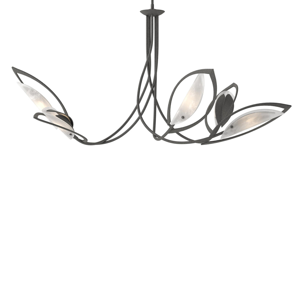 Hubbardton Forge 2019 Natural Iron Frosted Glass (FD) Multi Aerial Pendant