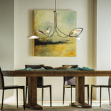 Hubbardton Forge 2019 Soft Gold Frosted Glass (FD) Multi Aerial Pendant