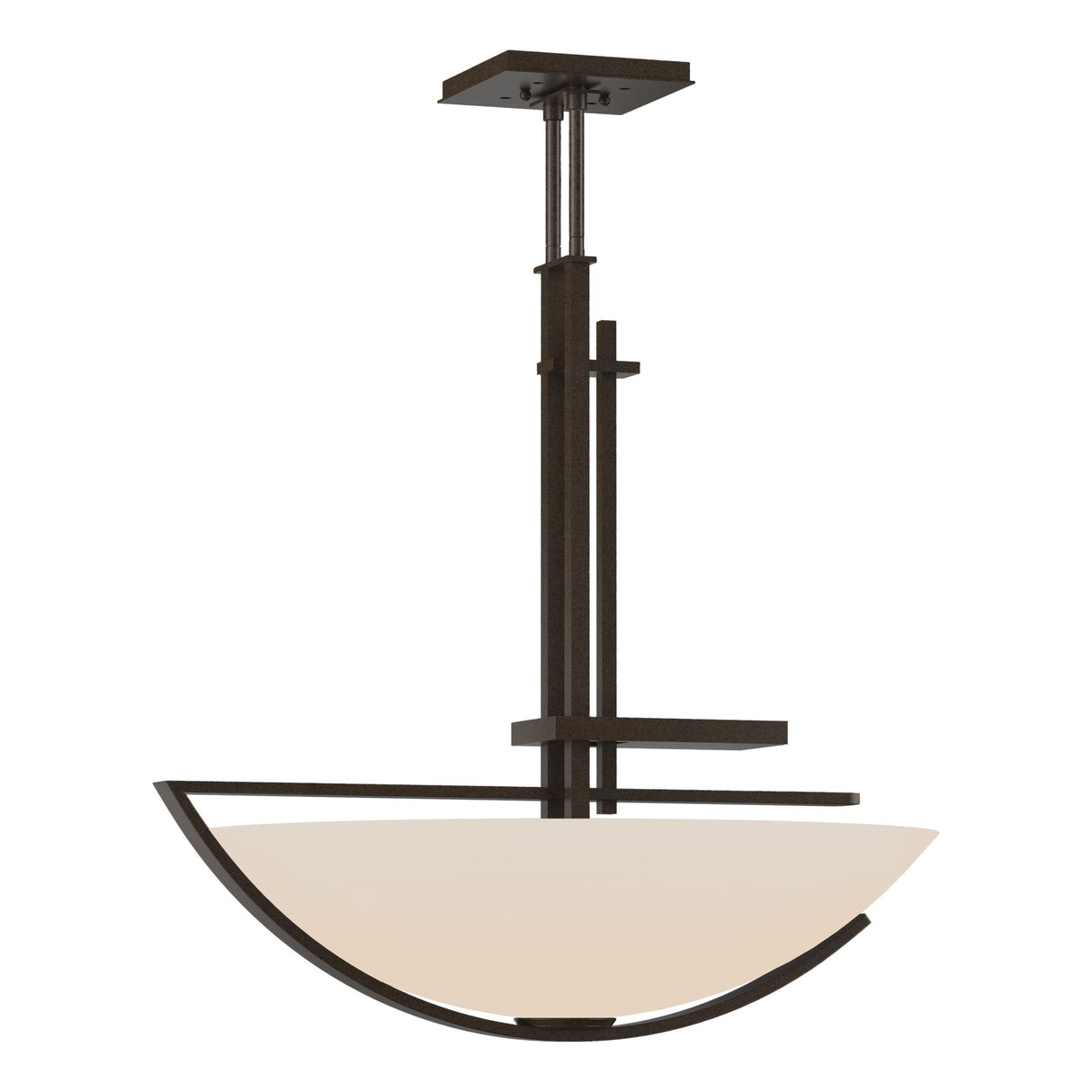 Hubbardton Forge 2003 Bronze Opal Glass (GG) Multi Ondrian Pendant