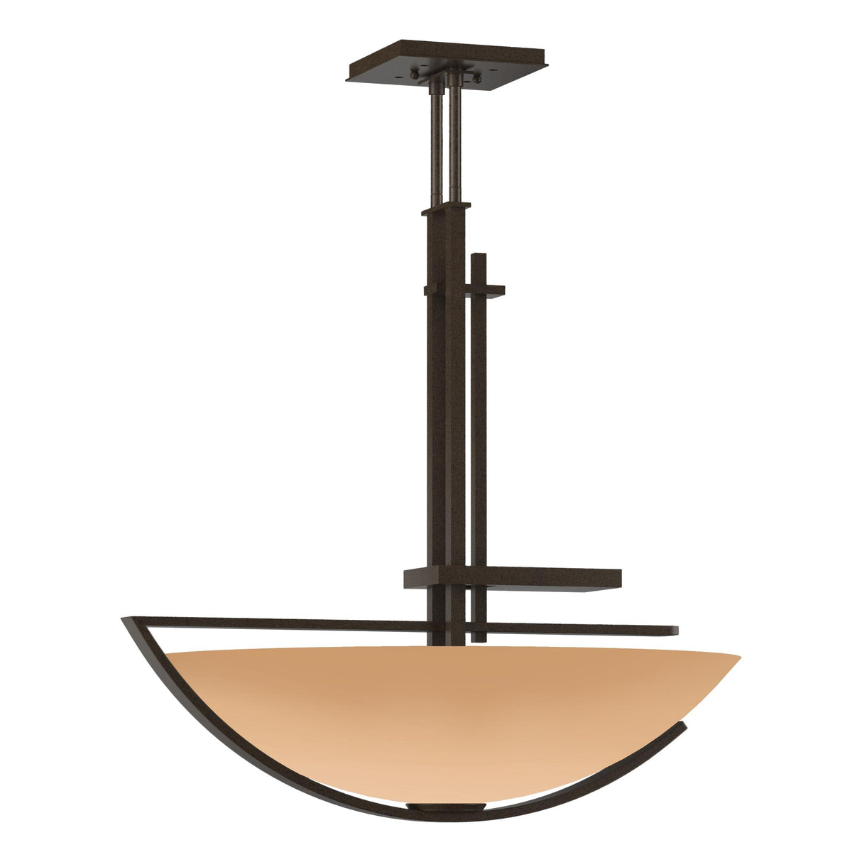 Hubbardton Forge 2003 Bronze Sand Glass (SS) Multi Ondrian Pendant