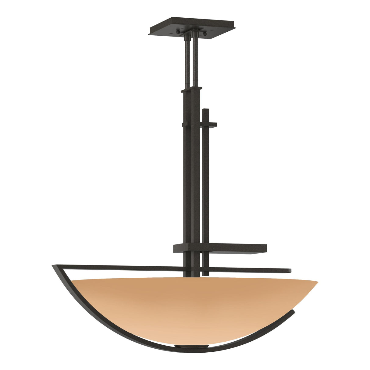 Hubbardton Forge 2003 Dark Smoke Sand Glass (SS) Multi Ondrian Pendant