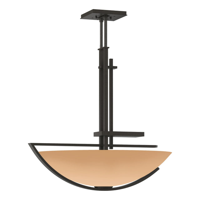 Hubbardton Forge 2003 Dark Smoke Sand Glass (SS) Multi Ondrian Pendant