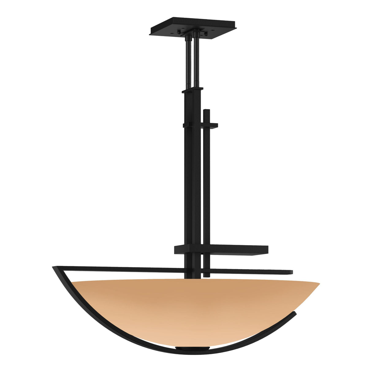 Hubbardton Forge 2003 Black Sand Glass (SS) Multi Ondrian Pendant
