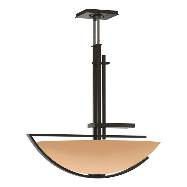Hubbardton Forge 2003 Oil Rubbed Bronze Sand Glass (SS) Multi Ondrian Pendant