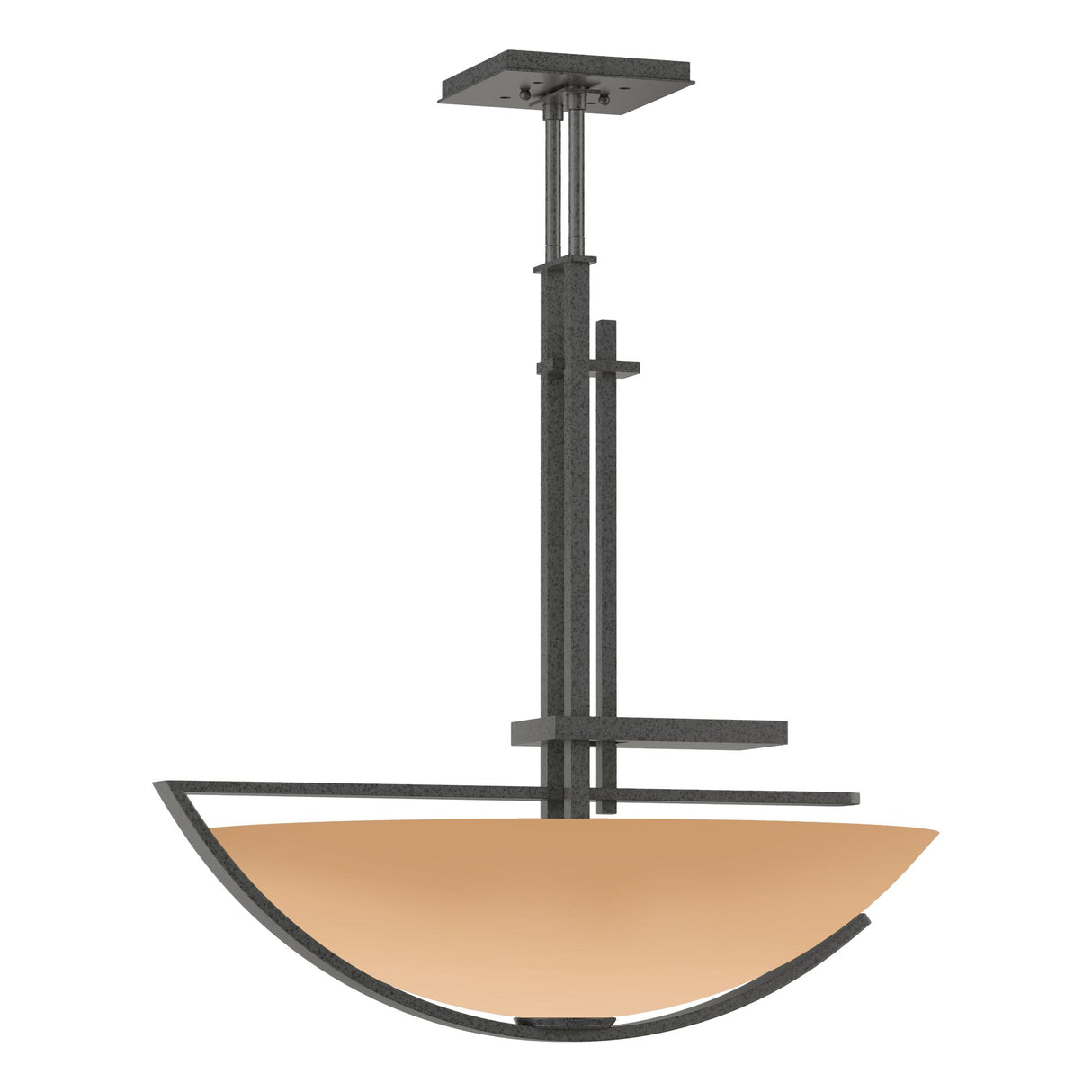 Hubbardton Forge 2003 Natural Iron Sand Glass (SS) Multi Ondrian Pendant