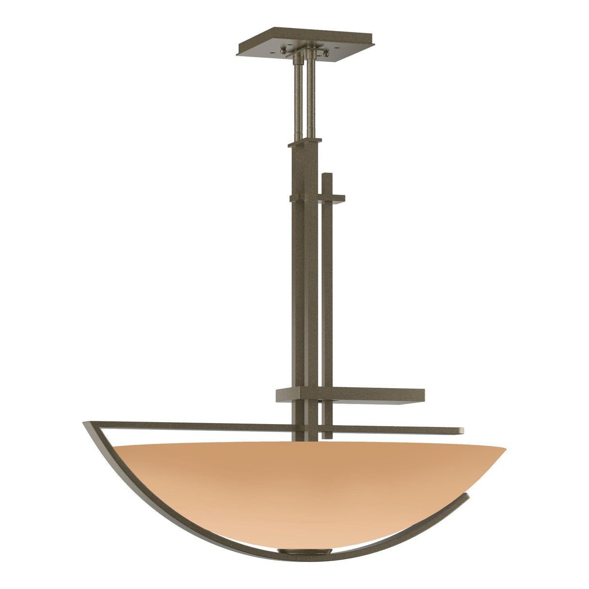 Hubbardton Forge 2003 Soft Gold Sand Glass (SS) Multi Ondrian Pendant