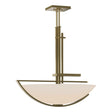 Hubbardton Forge 2003 Modern Brass Opal Glass (GG) Multi Ondrian Pendant
