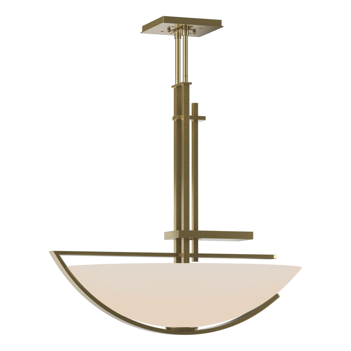 Hubbardton Forge 2003 Modern Brass Opal Glass (GG) Multi Ondrian Pendant