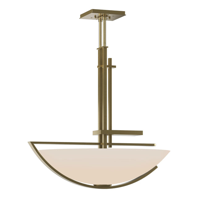 Hubbardton Forge 2003 Modern Brass Opal Glass (GG) Multi Ondrian Pendant