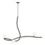 Hubbardton Forge 2023 Bronze White Crystal (WP) Glacier 3-Light Pendant