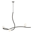 Hubbardton Forge 2023 Dark Smoke White Crystal (WP) Glacier 3-Light Pendant
