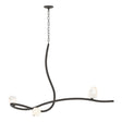 Hubbardton Forge 2023 Oil Rubbed Bronze White Crystal (WP) Glacier 3-Light Pendant