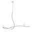 Hubbardton Forge 2023 Vintage Platinum White Crystal (WP) Glacier 3-Light Pendant