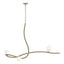 Hubbardton Forge 2023 Soft Gold White Crystal (WP) Glacier 3-Light Pendant