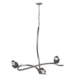 Hubbardton Forge 2023 Sterling Black Crystal (BP) Glacier 3-Light Pendant