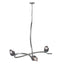 Hubbardton Forge 2023 Sterling Black Crystal (BP) Glacier 3-Light Pendant