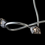 Hubbardton Forge 2023 Sterling Black Crystal (BP) Glacier 3-Light Pendant