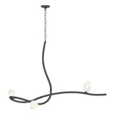 Hubbardton Forge 2023 Ink White Crystal (WP) Glacier 3-Light Pendant