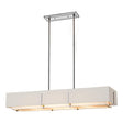 Hubbardton Forge 2019 Sterling Natural Anna Shade (SF) Multi Exos Rectangular Pendant