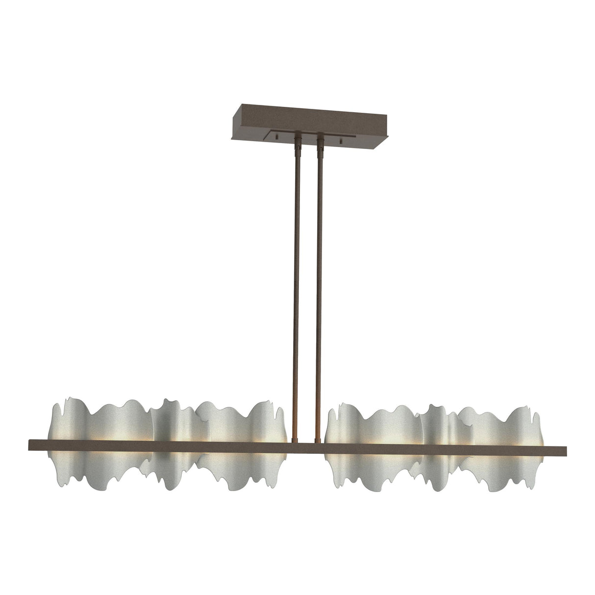 Hubbardton Forge 2020 Bronze Vintage Platinum Multi Hildene Large LED Pendant