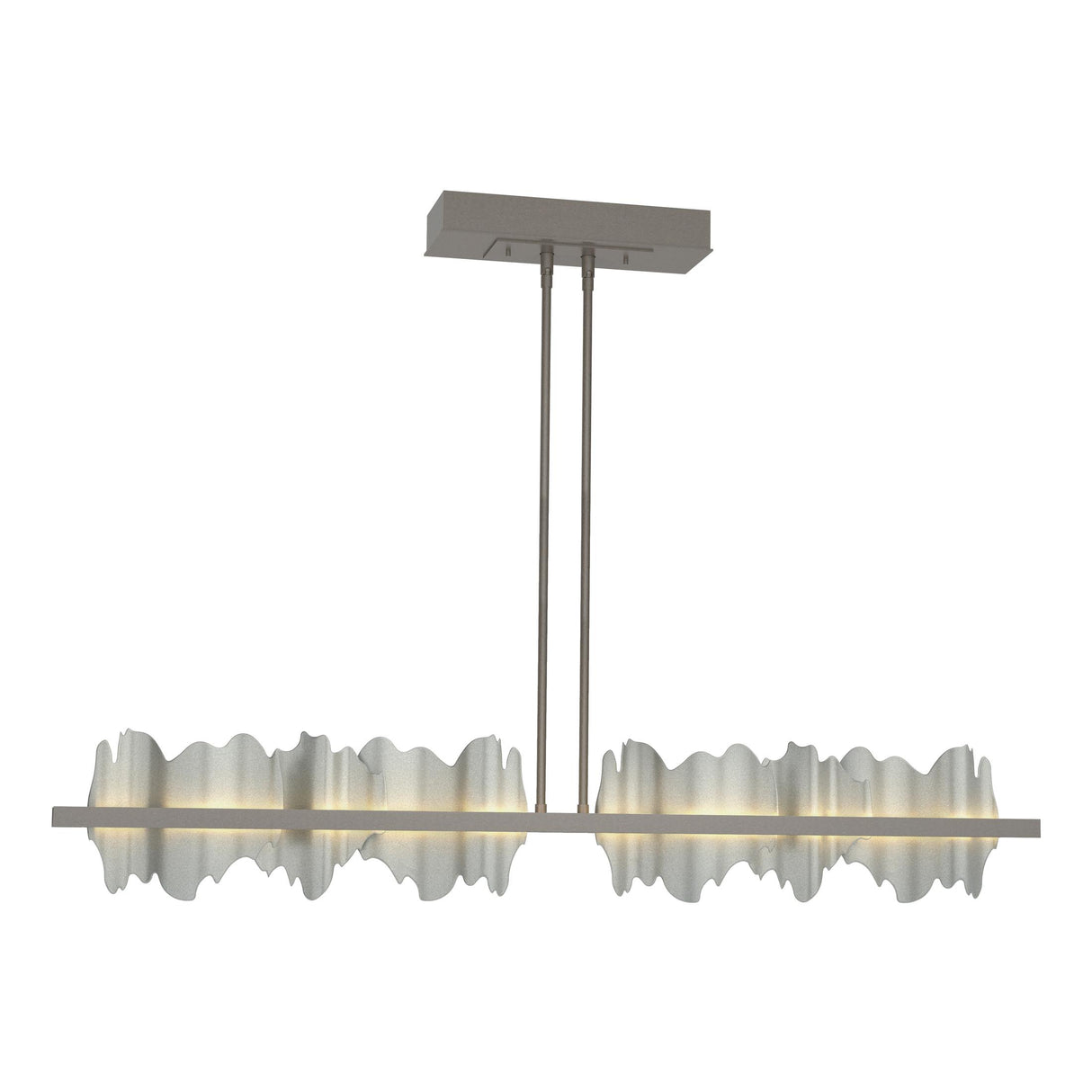 Hubbardton Forge 2020 Dark Smoke Vintage Platinum Multi Hildene Large LED Pendant