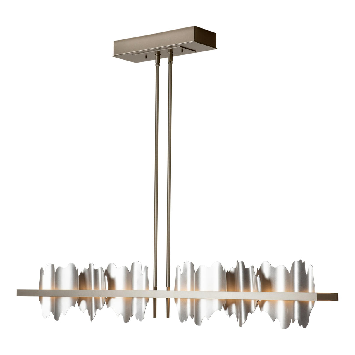 Hubbardton Forge 2020 Dark Smoke Vintage Platinum Multi Hildene Large LED Pendant