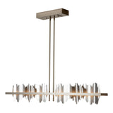 Hubbardton Forge 2020 Dark Smoke Vintage Platinum Multi Hildene Large LED Pendant