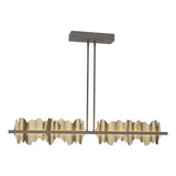 Hubbardton Forge 2020 Dark Smoke Soft Gold Multi Hildene Large LED Pendant