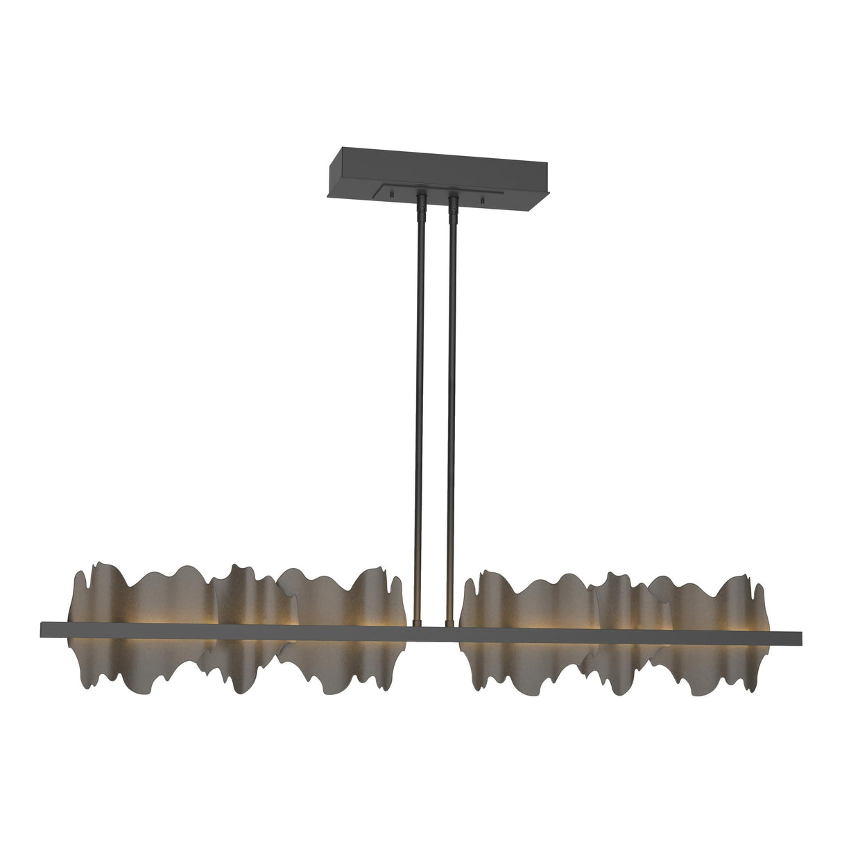 Hubbardton Forge 2020 Black Dark Smoke Multi Hildene Large LED Pendant