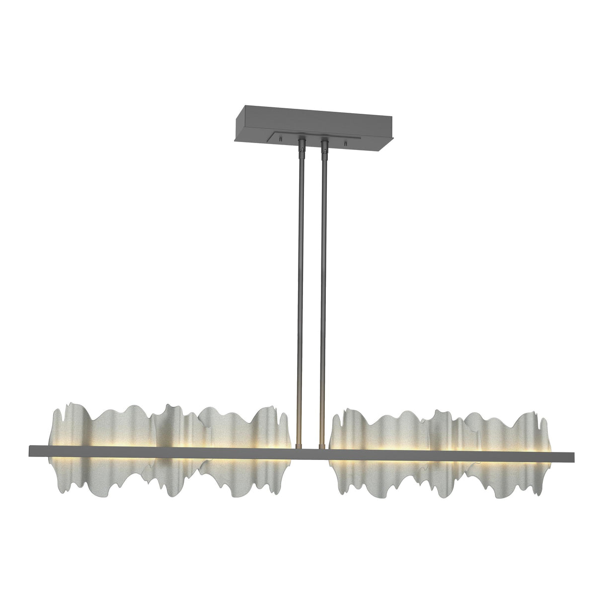 Hubbardton Forge 2020 Black Vintage Platinum Multi Hildene Large LED Pendant