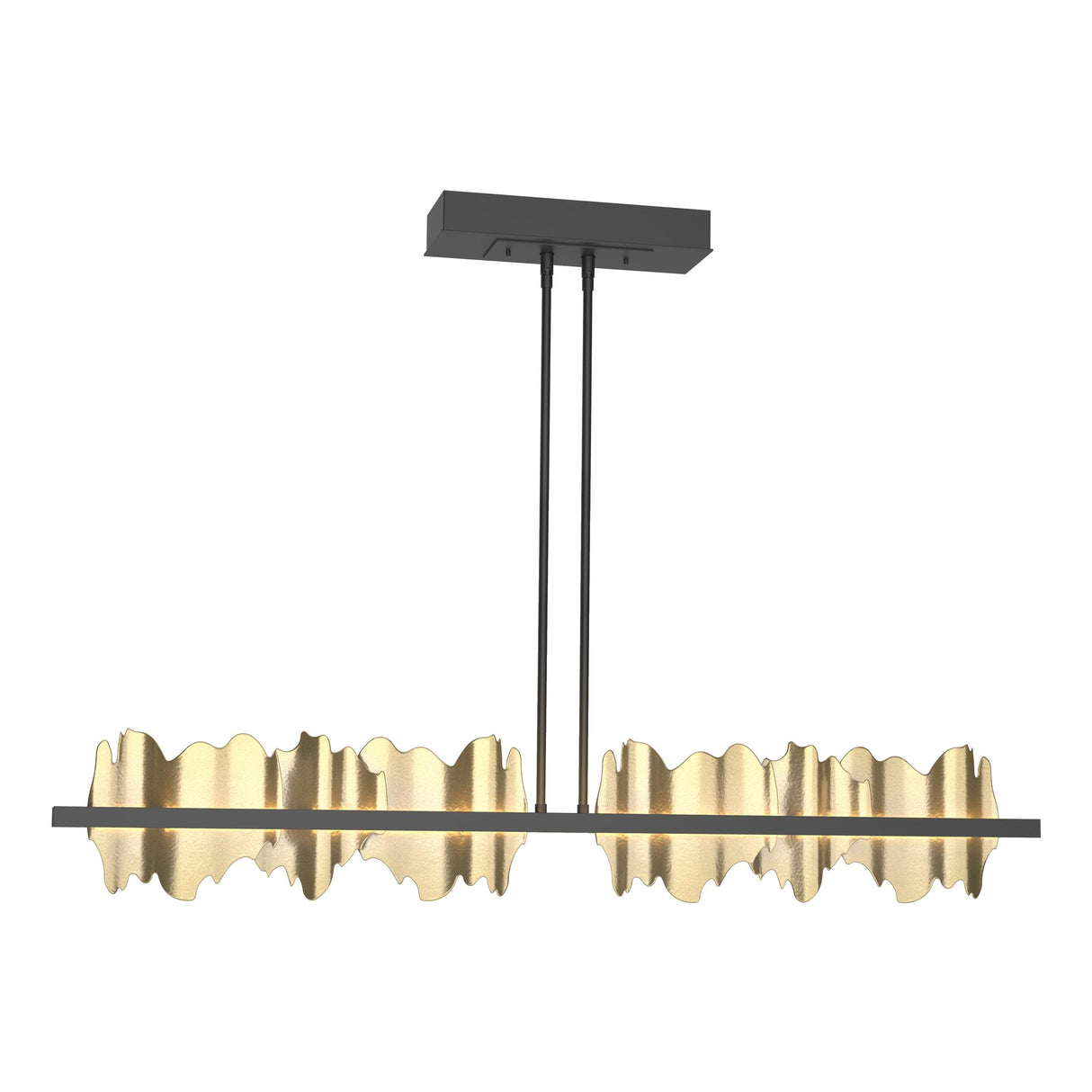 Hubbardton Forge 2020 Black Modern Brass Multi Hildene Large LED Pendant