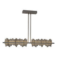 Hubbardton Forge 2020 Oil Rubbed Bronze Dark Smoke Multi Hildene Large LED Pendant