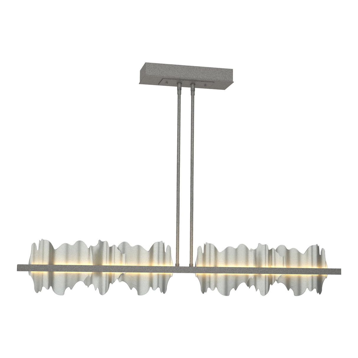 Hubbardton Forge 2020 Natural Iron Vintage Platinum Multi Hildene Large LED Pendant