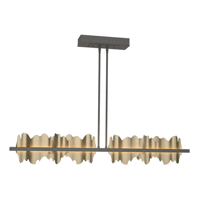 Hubbardton Forge 2020 Natural Iron Soft Gold Multi Hildene Large LED Pendant