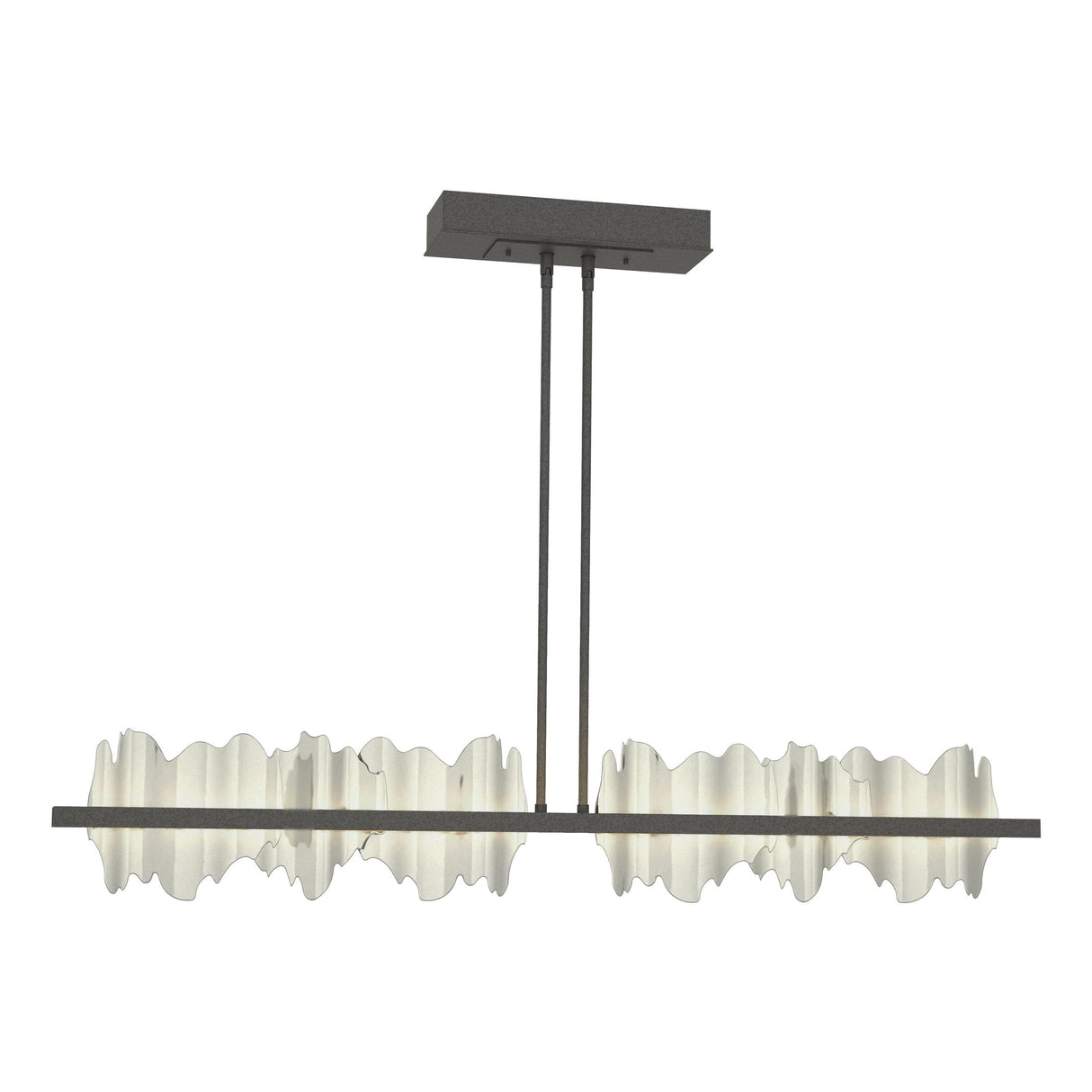 Hubbardton Forge 2020 Natural Iron Sterling Multi Hildene Large LED Pendant