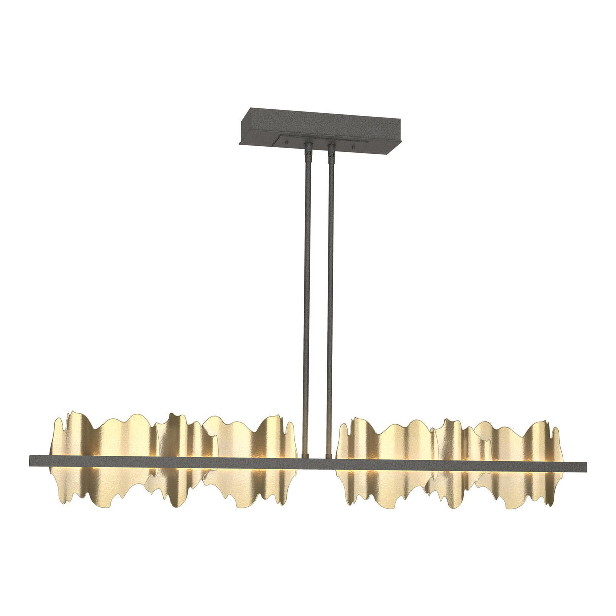 Hubbardton Forge 2020 Natural Iron Modern Brass Multi Hildene Large LED Pendant