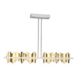 Hubbardton Forge 2020 Vintage Platinum Modern Brass Multi Hildene Large LED Pendant
