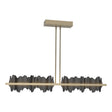 Hubbardton Forge 2020 Soft Gold Black Multi Hildene Large LED Pendant